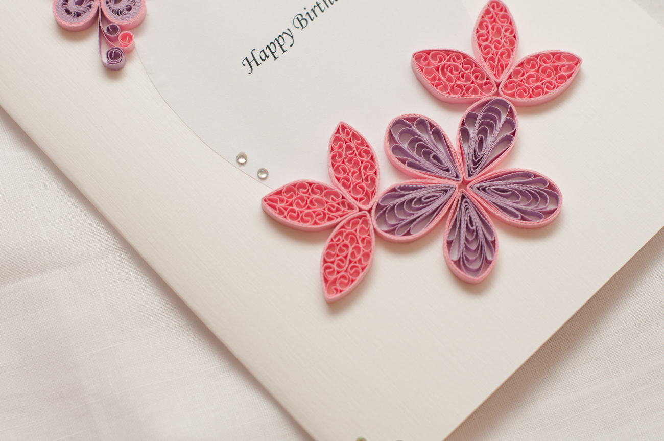 birthday card quilling