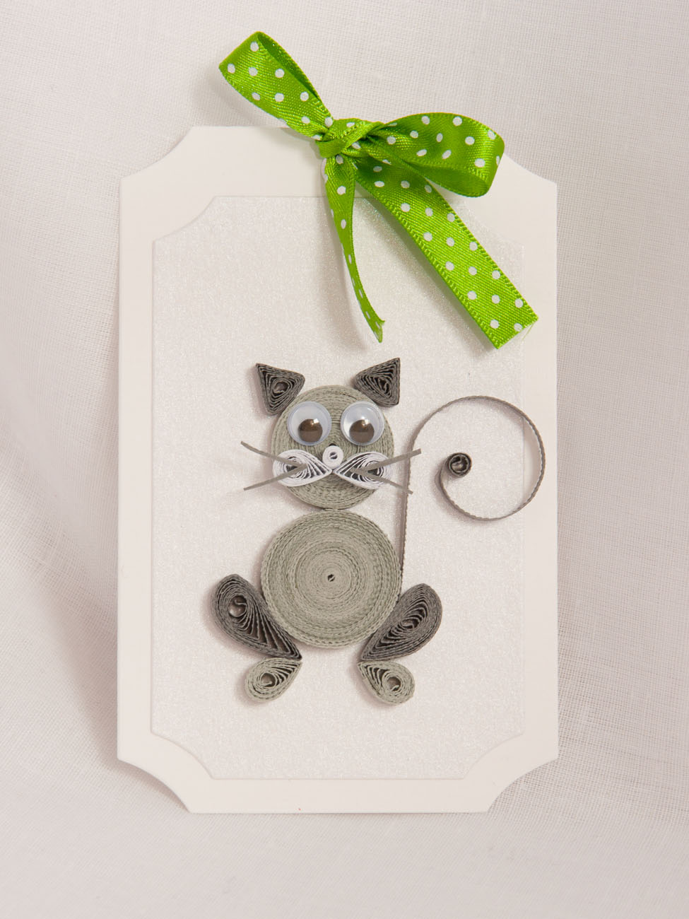 quilling kot cat quilled animals funny cards with animals