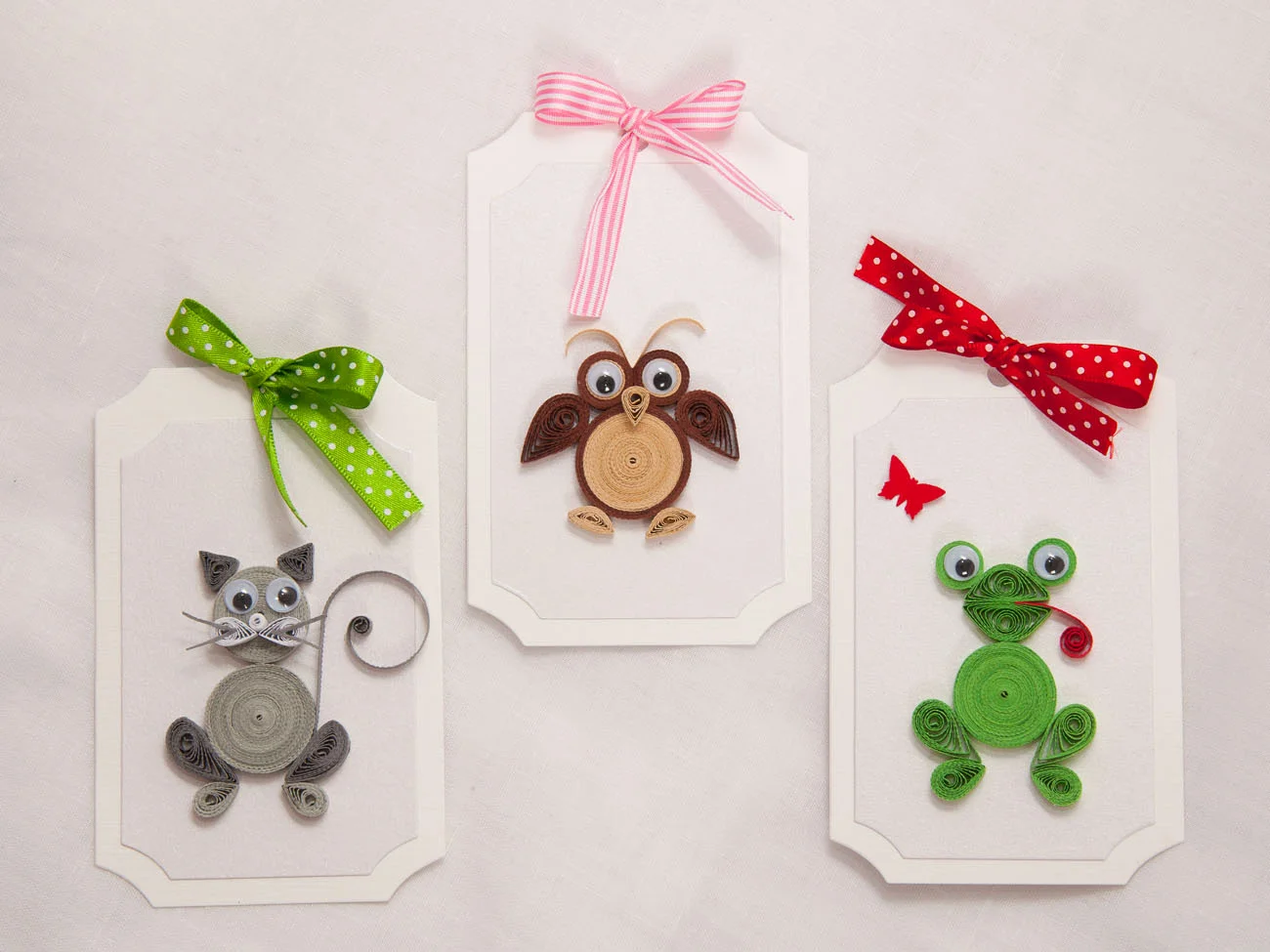quilling animals quilling cat quilling owl quilling frog