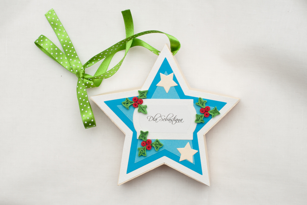 paper star, christmas card star, star-shaped card handmade