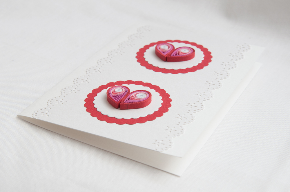 valentine's day cards quilling