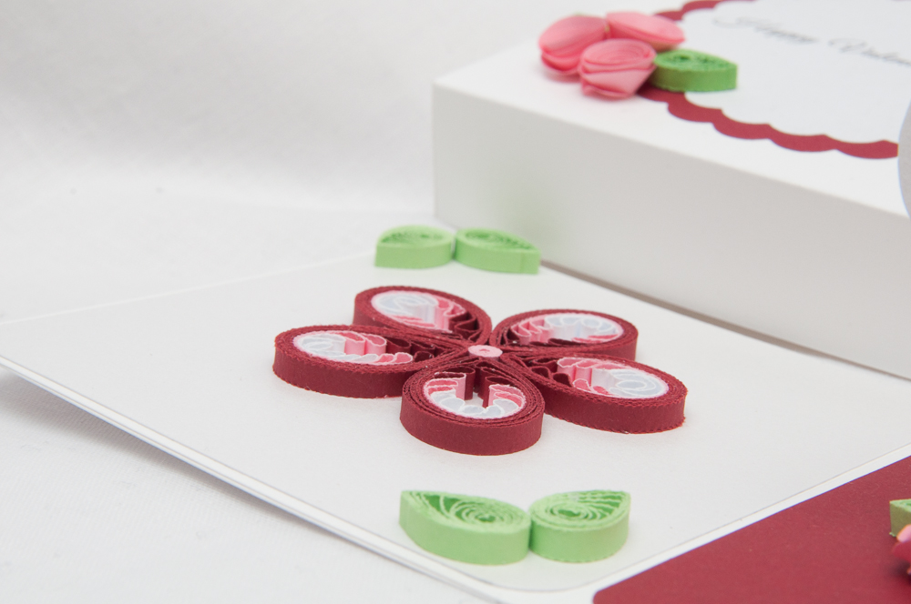 quilled flowers, kwiaty quilling, exploding box handmade, explosion box quilling, kartki ręcznie robione
