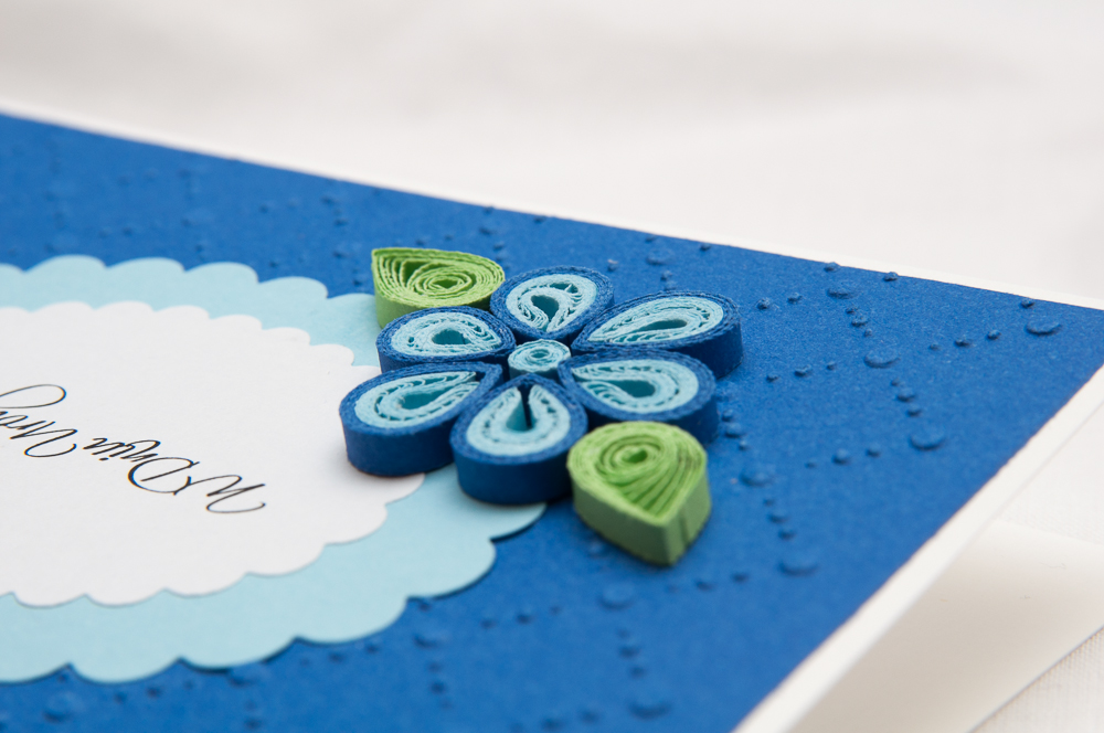 handmade birthday cards, handmade personalized cards quilling