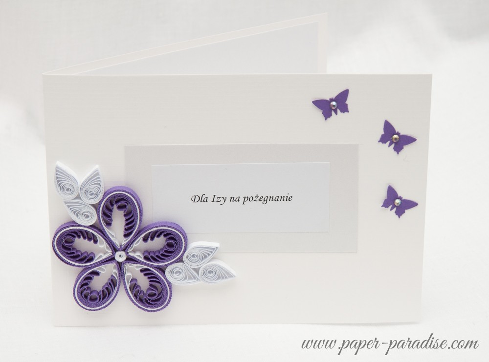 quilled flowers handmade cards invitations