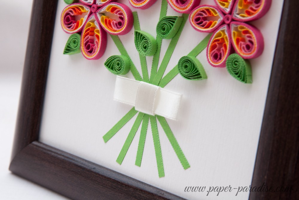 quilled flowers bouquet quilling picture