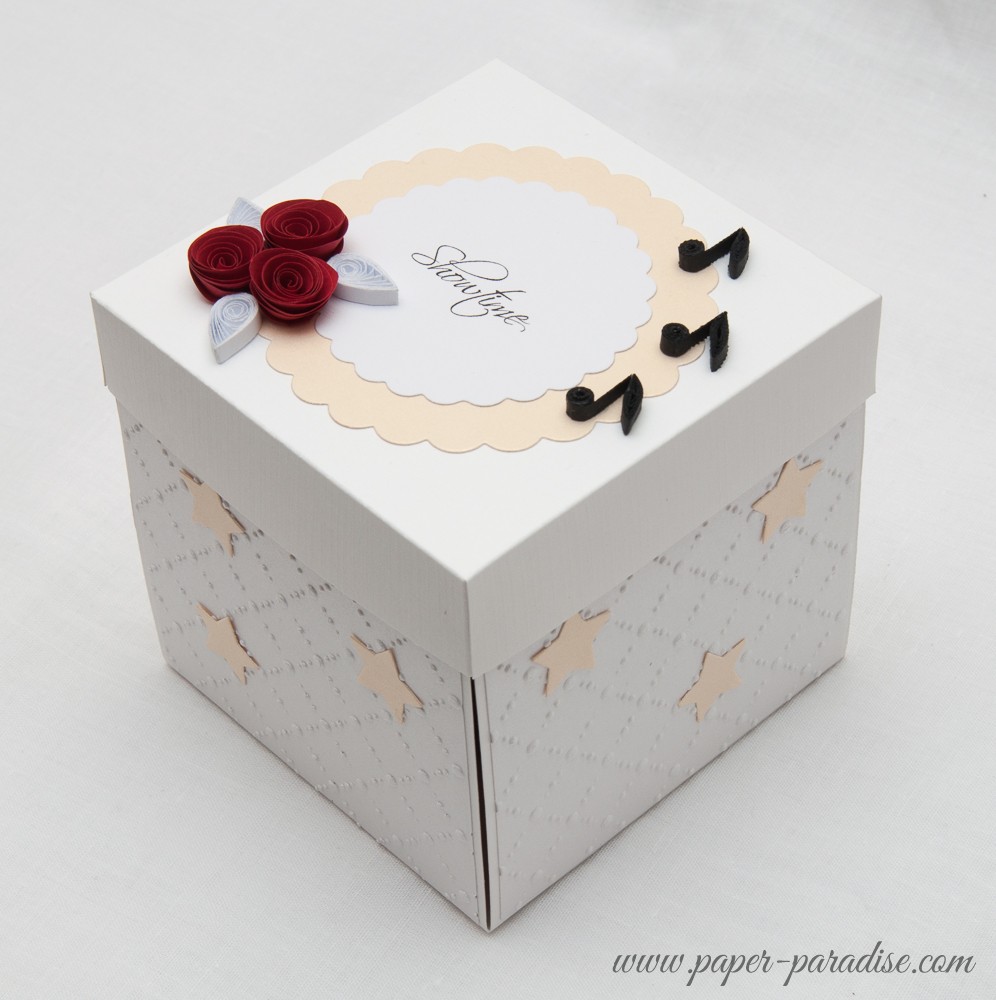 handmade cards exploding box quilling