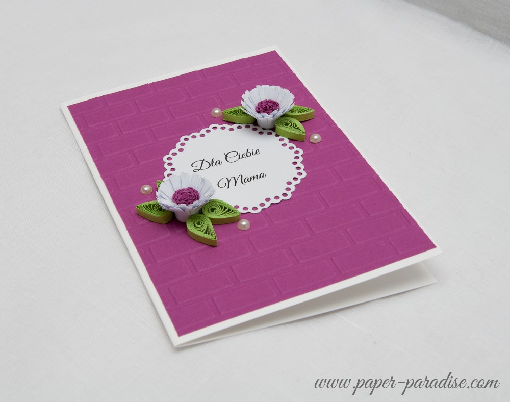 handmade cards mother's day quilling