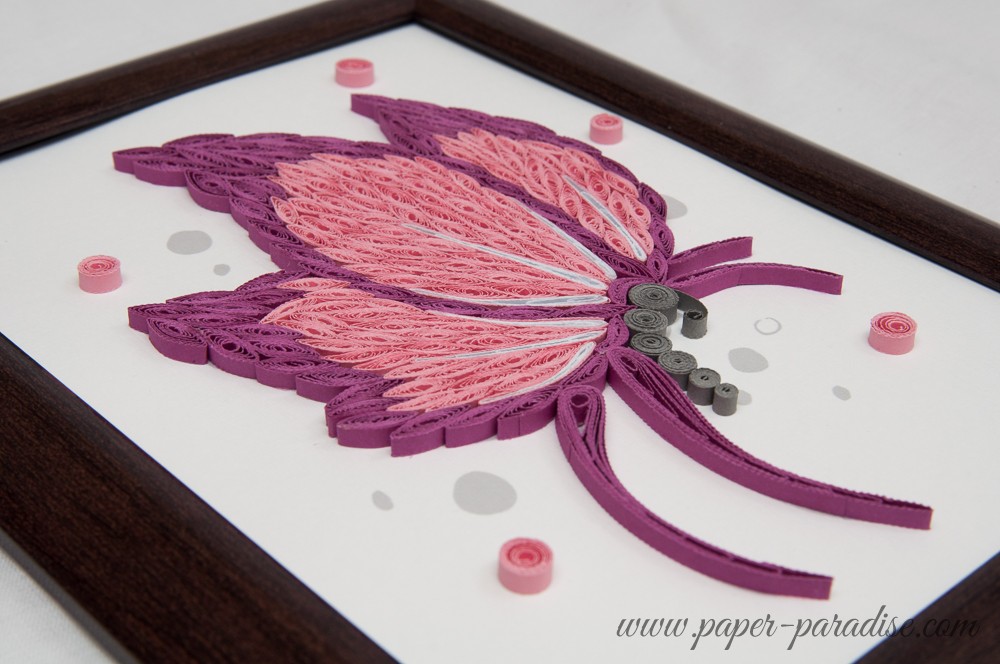 butterfly quilling quilled picture framed