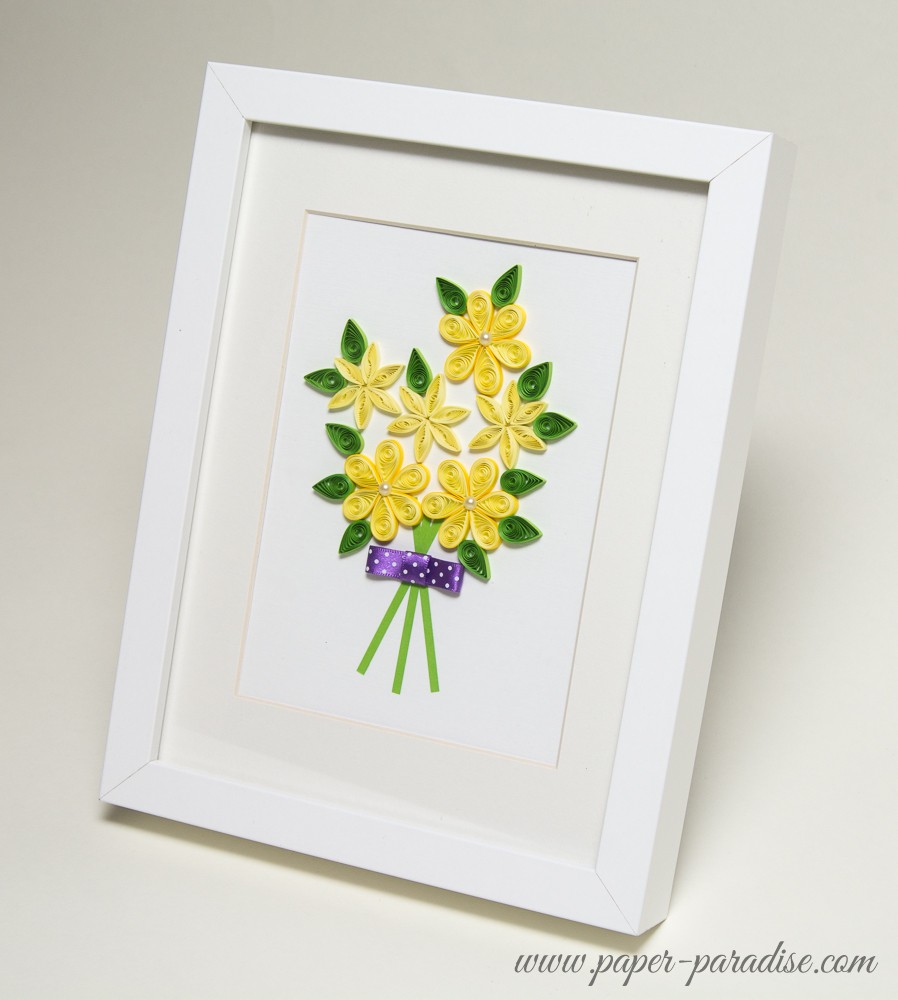quilling kwiaty quilling flowers obrazek quilling framed quilling picture