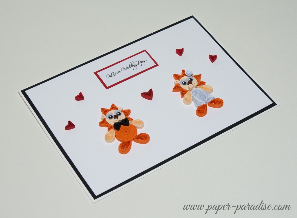 handmade wedding card quilling funny wedding card quilling