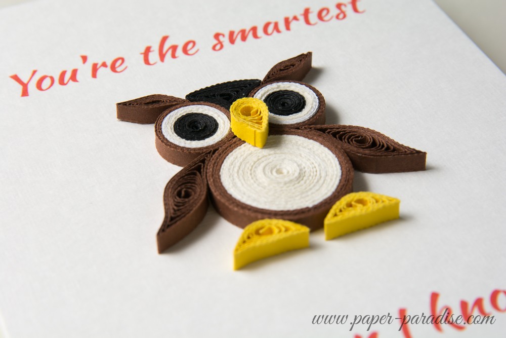 funny handmade greeting cards owl quilling