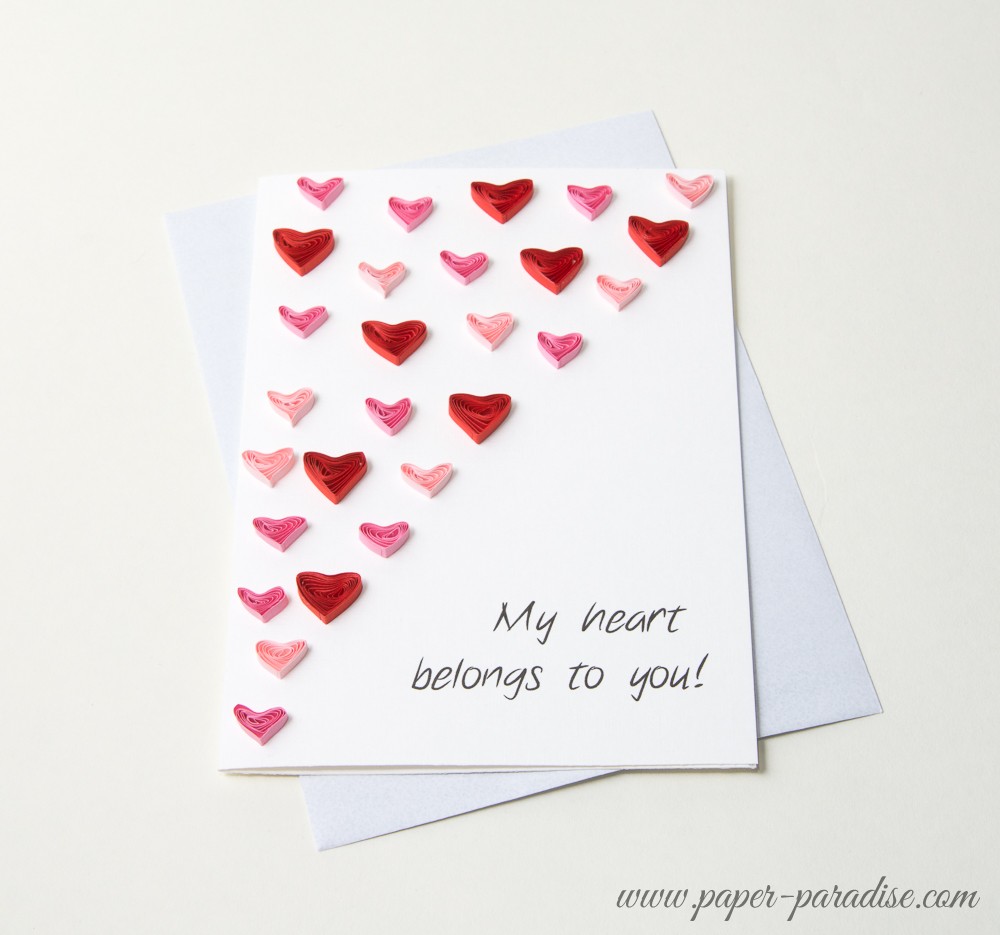 unique handmade valentine cards unique valentines quilling heart love cards
