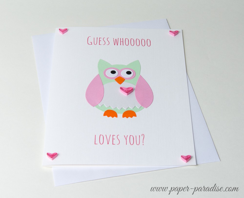 handmade valentine cards quilling unique valentines owl love cards