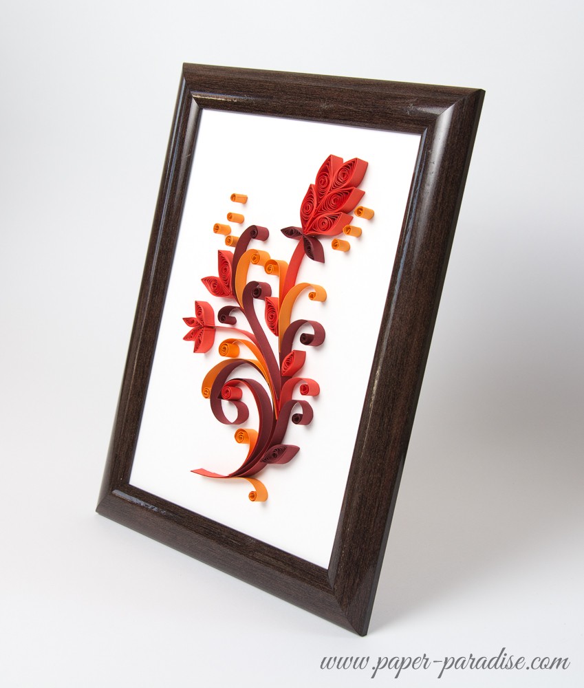 unique framed picture quilling paper art quilling art framed keepsake