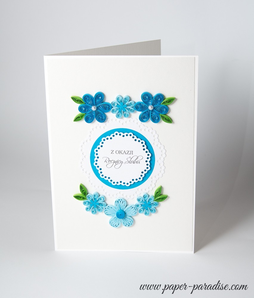 handmade wedding cards quilling blue handmade anniversary card blue