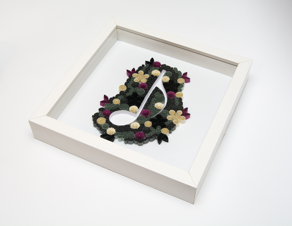 one of a kind wall art framed paper art quilling quilled note music lovers musicians gift etsy unique wall decor home decoration etsy