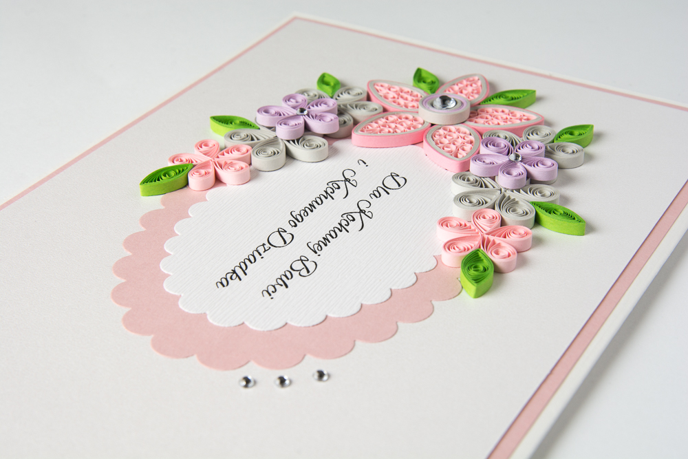 elegant unusual handmade keepsake for grandparents national day greeting card quilling floral beautiful custom personalized etsy