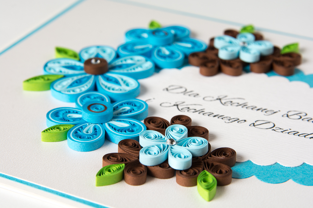 one of a kind greeting cards invites quilling handmade greeting cards etsy personalized custom made invitations 3d blue