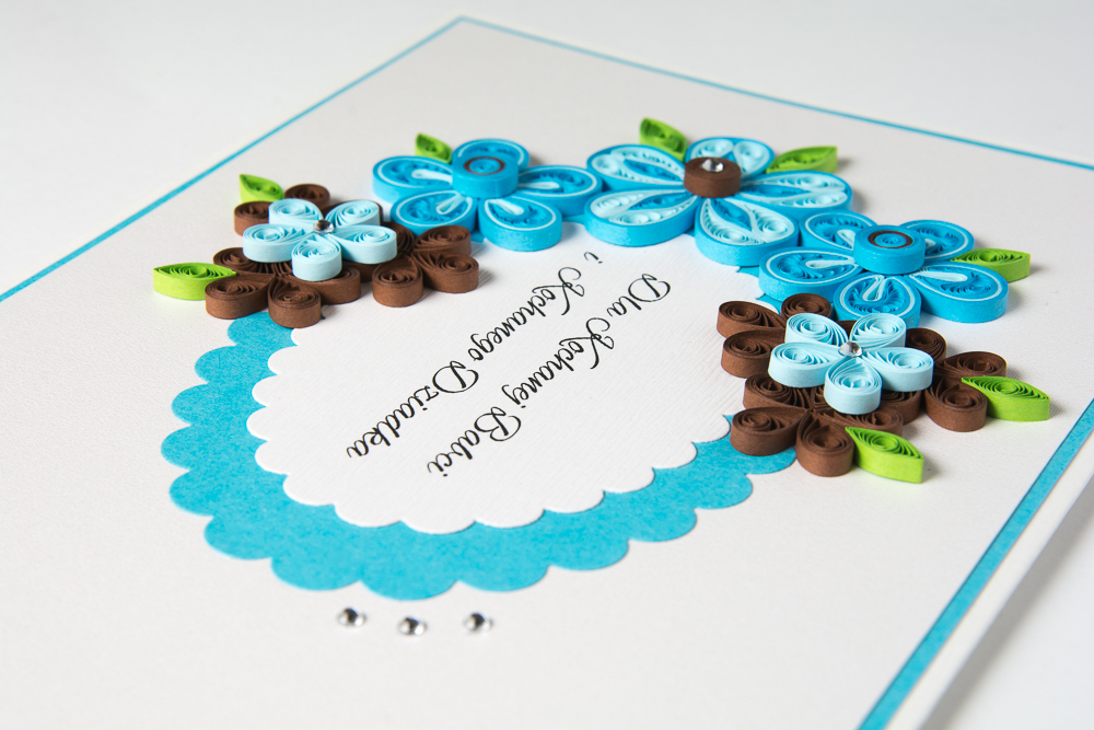 grandparents day greeting card quilling blue greeting card unusual personalized invitations etsy grandma card grandpa card