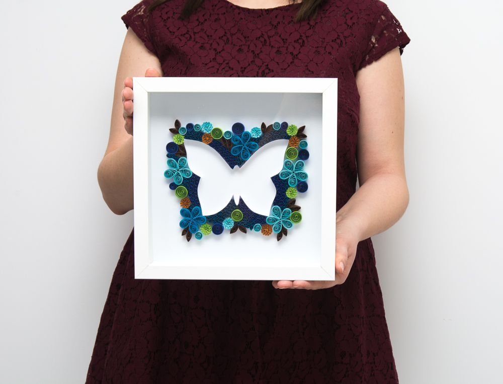 unique wall art paper butterfly quilling nursery decoration 3d home decor