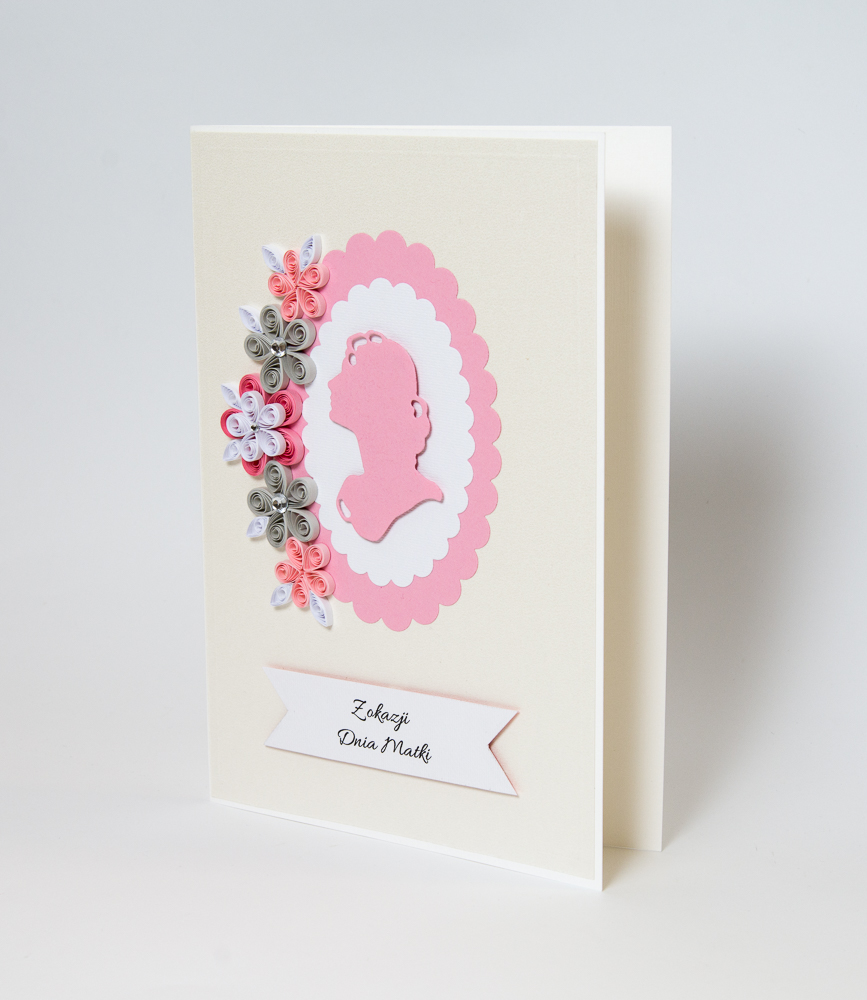 beautiful handmade greeting cards quilling pink flowers personalized cards etsy