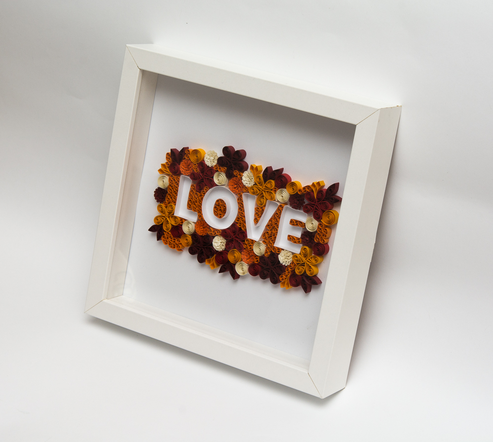 modern home decoration quilling wall art love etsy paper typography unique anniversary gift