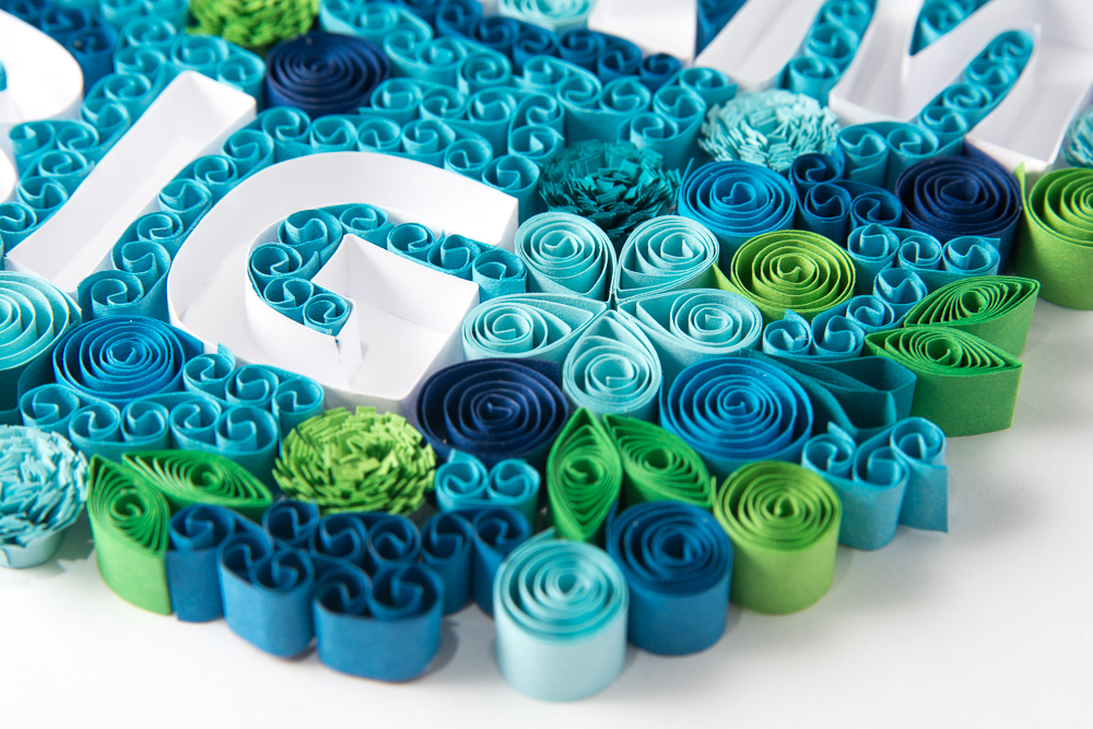one of a kind handmade gift paper art framed quilling typography dream big custom made wall art nursery art nursery decoration baby shower gift art