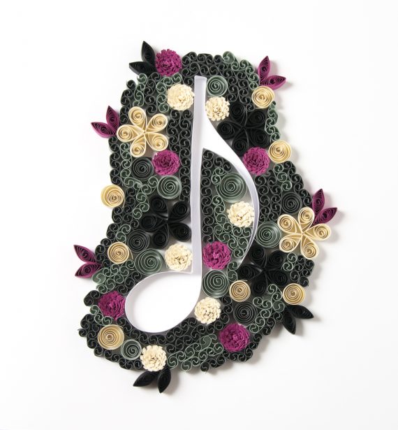 Quilled Musical Note Paper Paradise