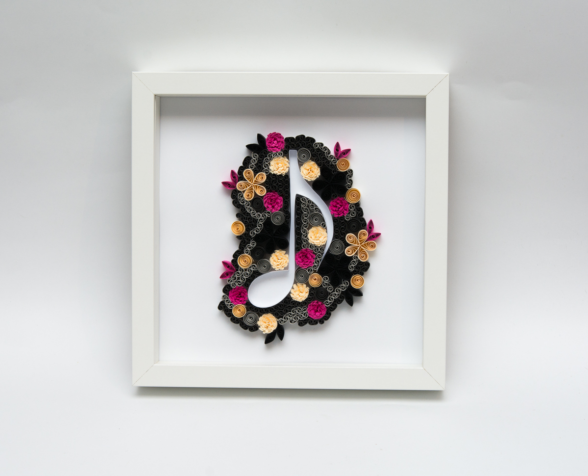 You are currently viewing Black Musical Note Quilling Wall Art