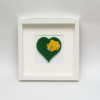 Obrazek – Zielone serce z kwiatem