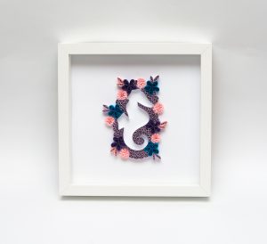 Read more about the article Quilled Seahorse Wall Art