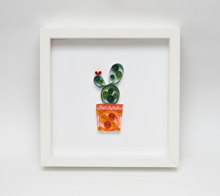Read more about the article Cute Cactus Quilling Wall Art