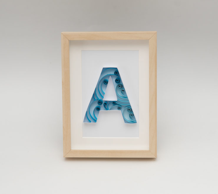 Read more about the article Letter A – Baby Name Quilling Wall Art