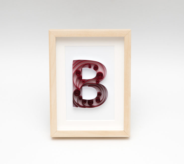 Read more about the article Letter B Quilling Wall Art