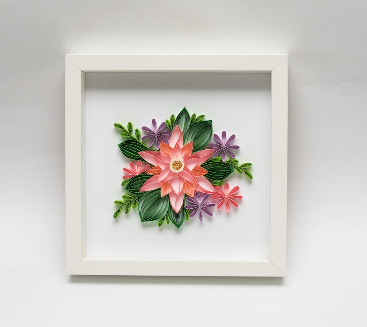 Read more about the article Quilling Flowers Wall Art – Modern Etsy Home Decor