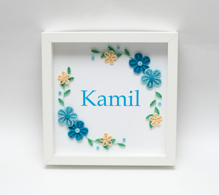 Read more about the article Modern Baby Room Art – Framed Baby Boy Name Sign