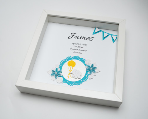 personalized nursery art framed baby stats baby boy birth announcement unique baby shower gift etsy