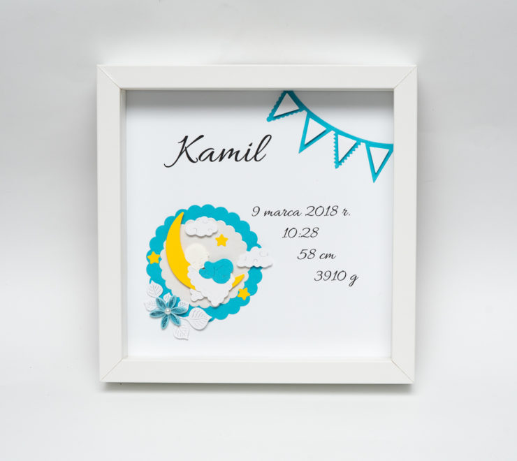 Read more about the article Handmade Baby Boy Birth Announcement – Baby Room Decor