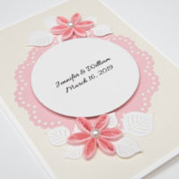 Zaproszenia ślubne – kolor różowy – 5 sztuk