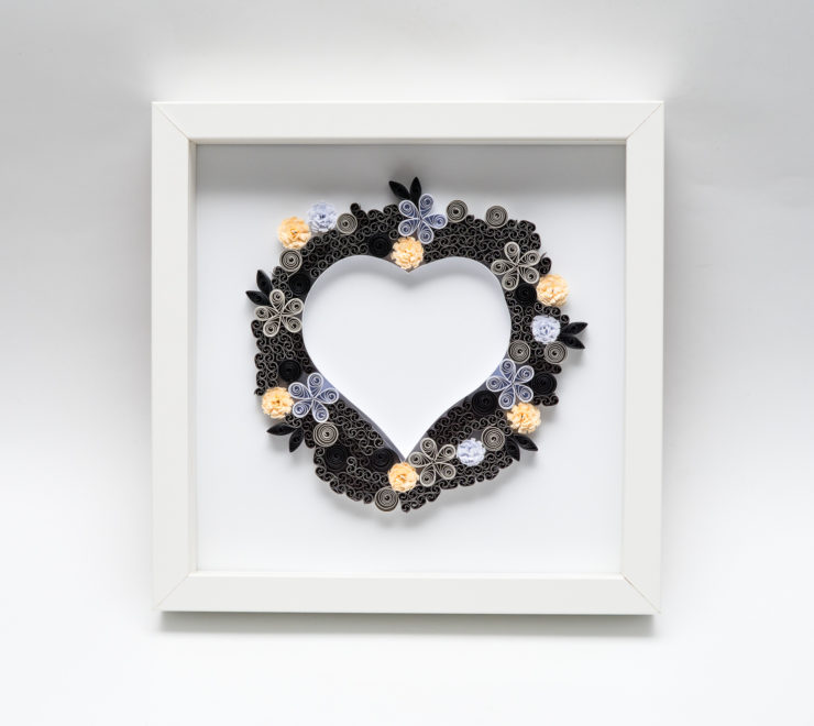 Read more about the article Black Heart – Unique Quilling Wall Art