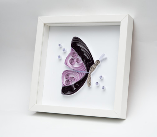 purple butterfly unique quilling wall art etsy