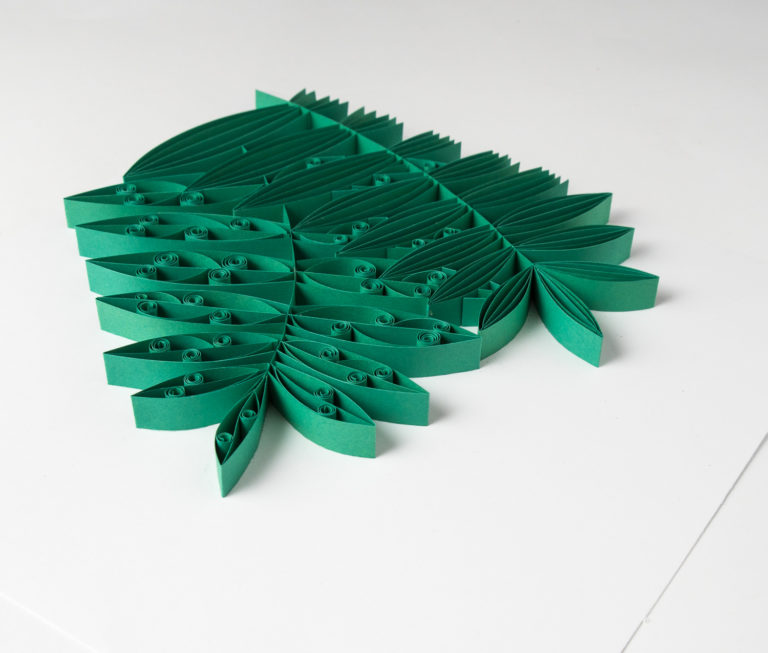 Quilling Fern Leaf Tropical Home Decor Paper Paradise