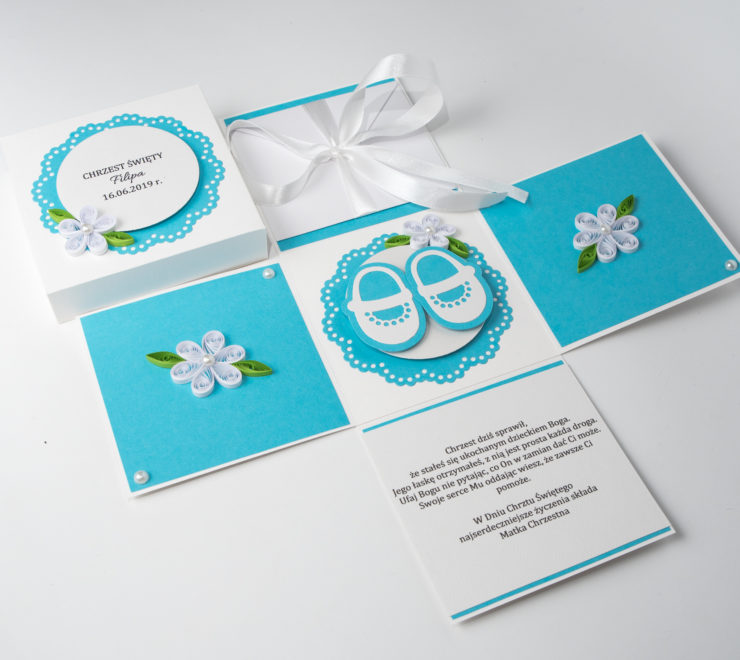 Read more about the article Unique Baby Shower Invitations – Blue Exploding Box