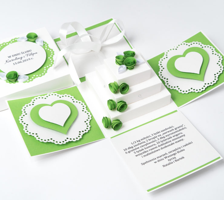 Read more about the article Green Wedding Exploding Box – Unique Handmade Invitations