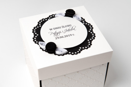 elegant handmade wedding invitations black and white exploding box