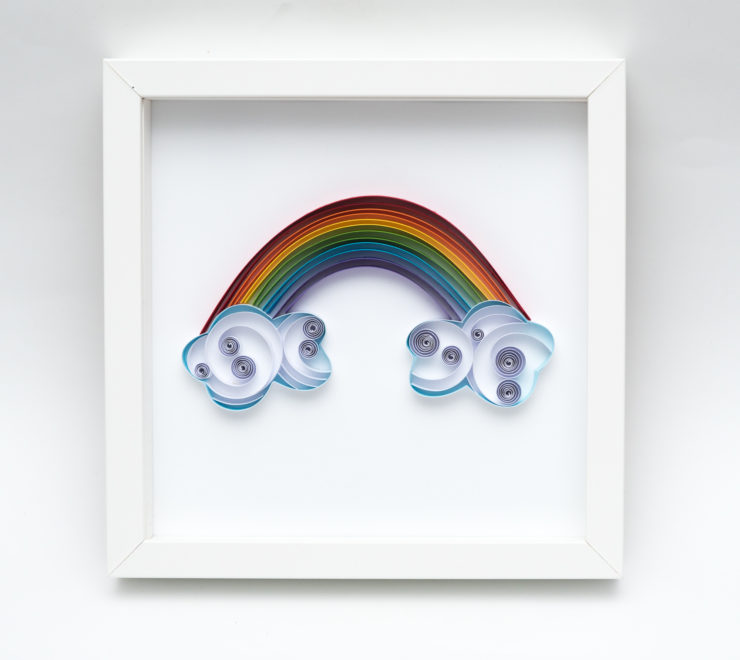 Read more about the article Quilling Rainbow Wall Art