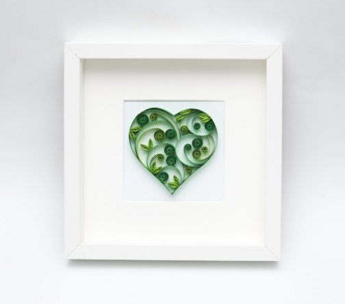 Obraz - zielone serce