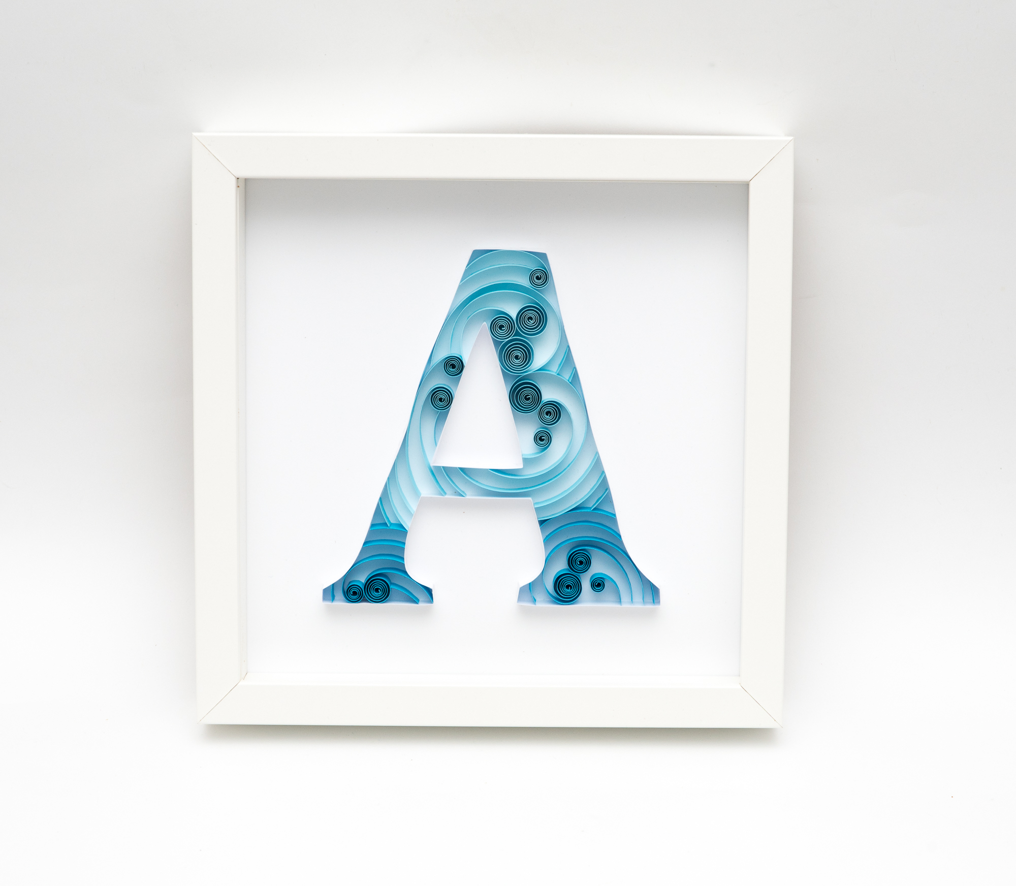 You are currently viewing Personalized Nursery Wall Art – Handmade Quilling Letter A