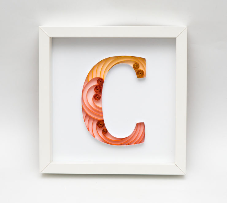 Read more about the article Unique Paper Monogram – Quilling Letter “C”