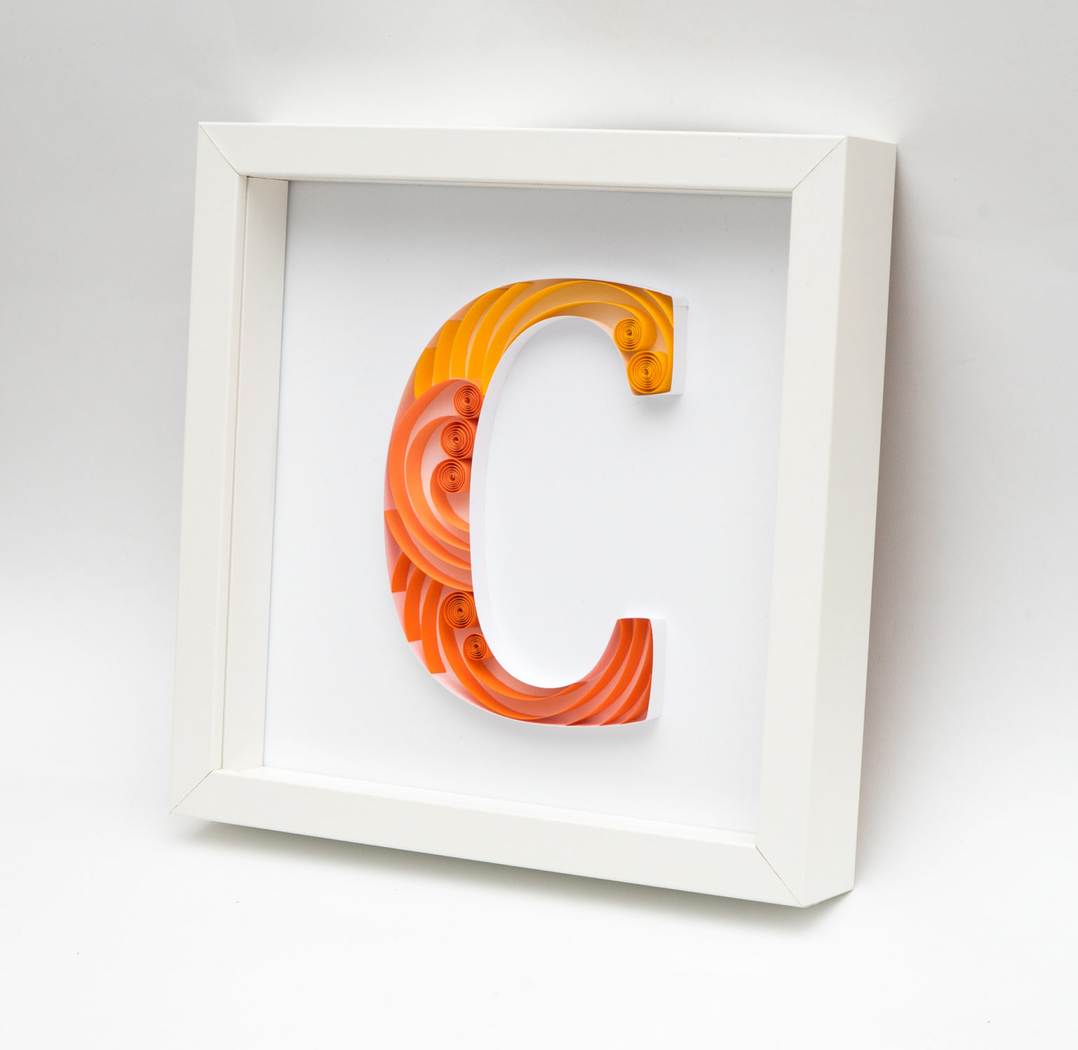 Unique Paper Monogram Quilling Letter “C” Paper Paradise